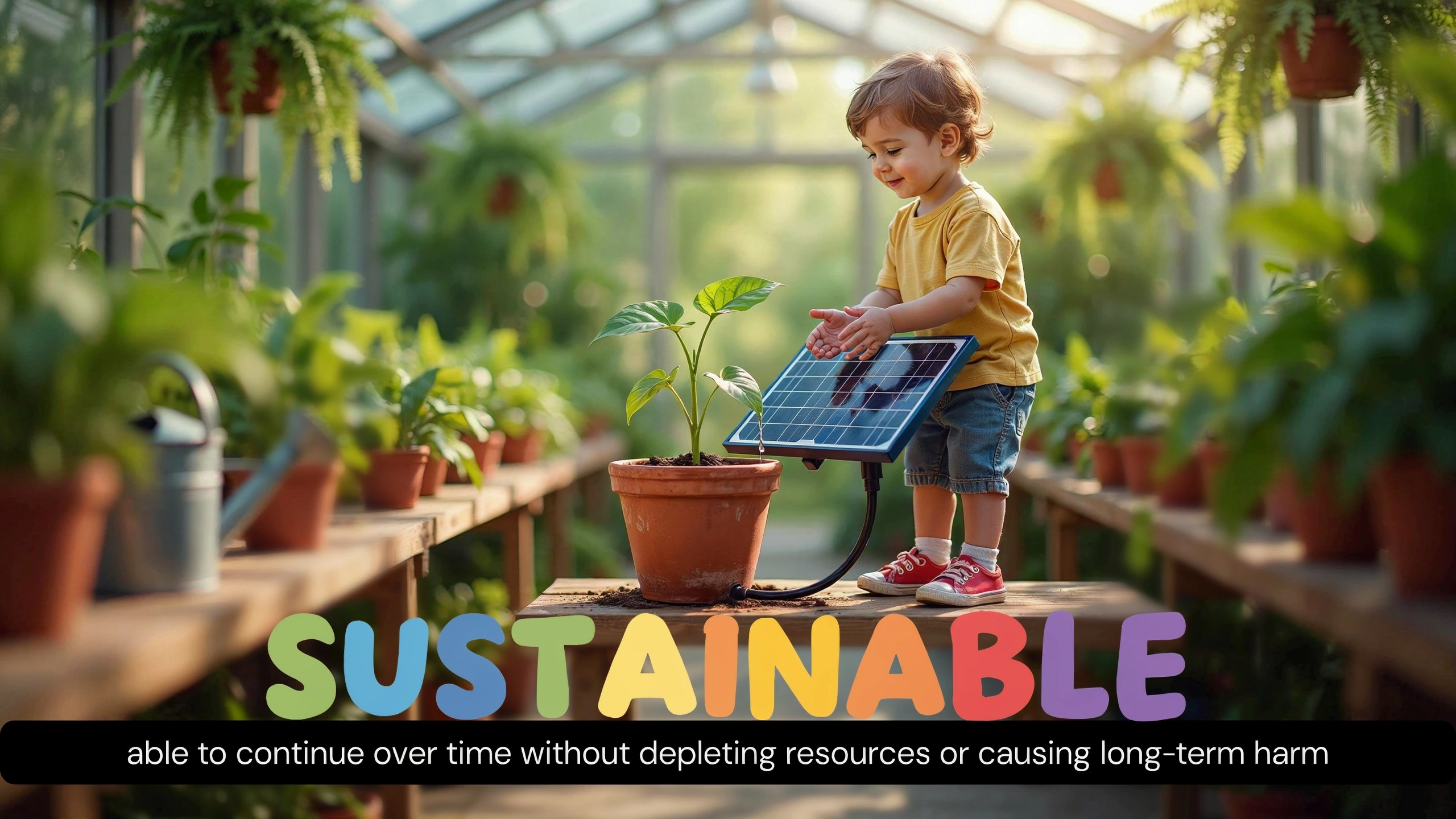 English Illustration for sustainable